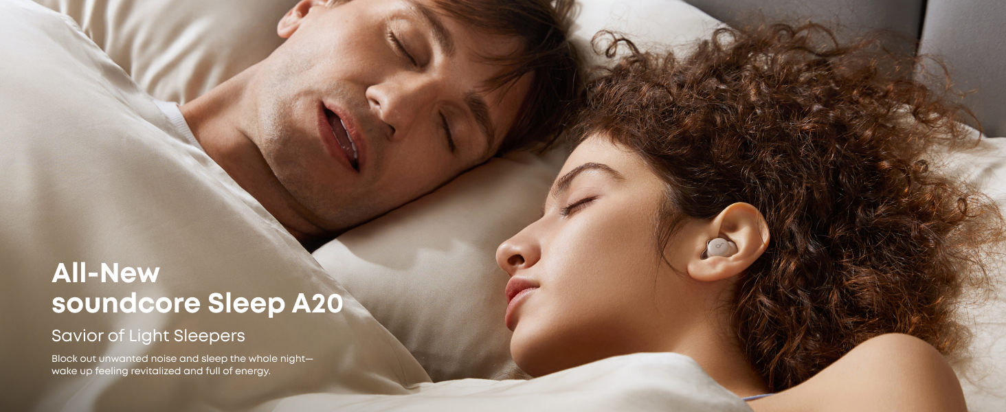 soundcore Sleep A20 Earbuds by Anker, Noise Blocking, Comfy for